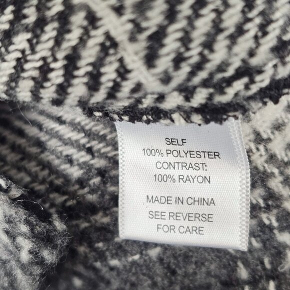 Allie Rose | Plaid Hooded Shirt Jacket | Women's | Small | Black / Gray| Button - Picture 3 of 8